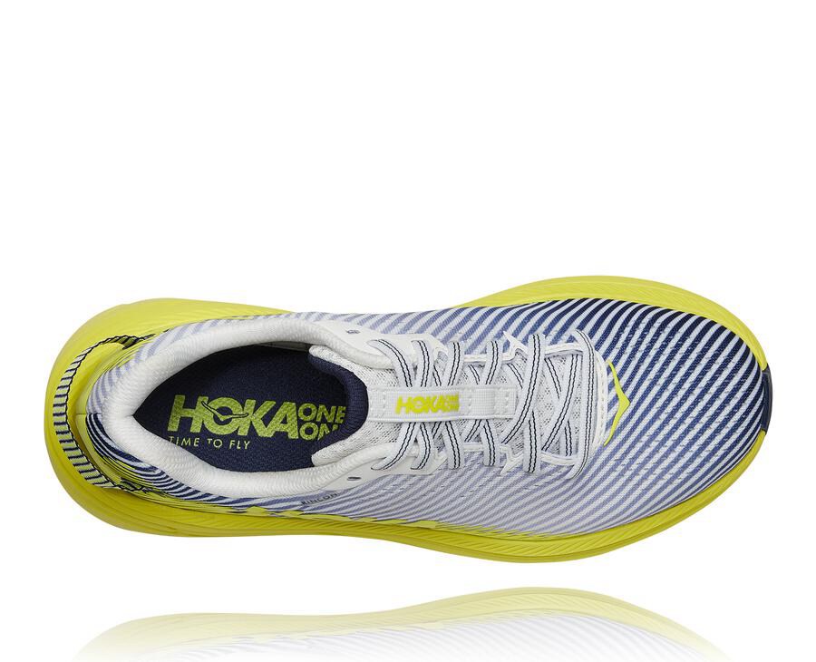 Tenis Hoka One One Feminino Branco/Azuis - Rincon 2 - 241-UGMONZ